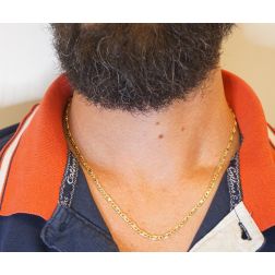 Two tones Figaro Necklace 50cm x 3.10mm