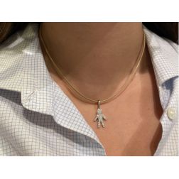 Ciondolo bimbo con zirconi