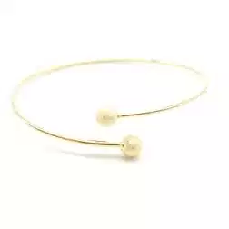 Bracciale rigido con sfere diamantate