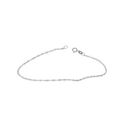 Singapore Bracelet white gold