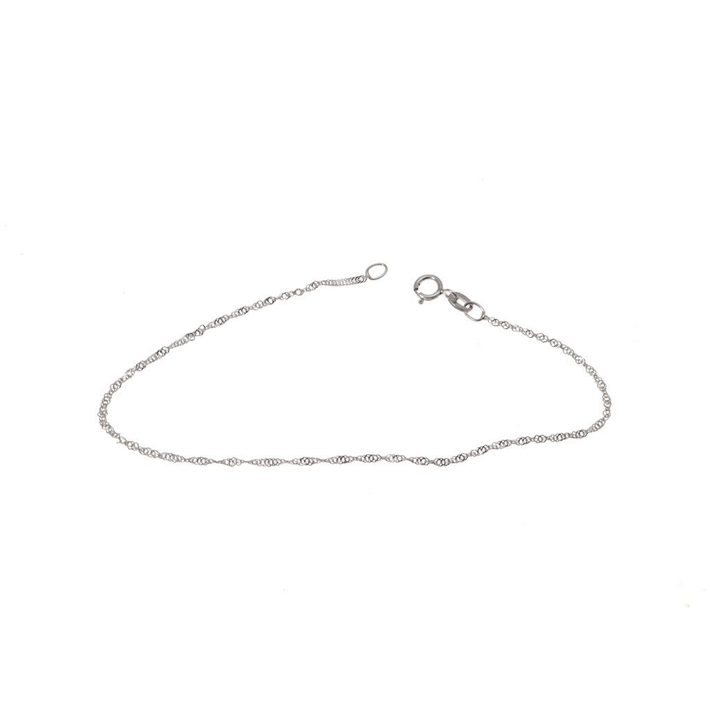 Bracciale Singapore oro bianco
