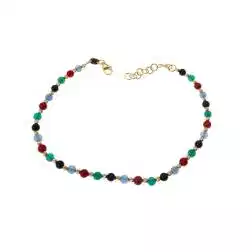 Bracciale sfere multicolor