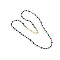 Collana Girocollo sfere multicolor