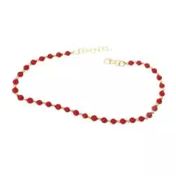 Bracciale sfere rosse