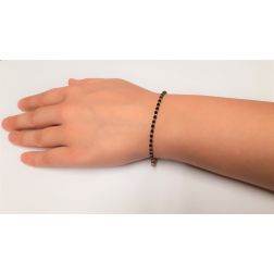 Bracciale sfere nere