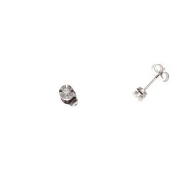 Faceted Circle Light Point Earrings 0.097ct