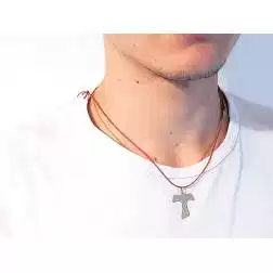 Croce Tau piatta lucida