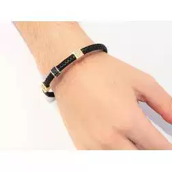 Bracciale Uomo Sailorman Oro Giallo foto indossata