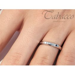 Fede Hydra Slim Oro Bianco UNOAERRE foto indossata uomo