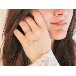 Fede Hydra Slim Oro Bianco UNOAERRE foto indossata donna