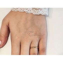 Photo of worn Wedding band Classic Francesina 3gr UNOAERRE Yellow Gold