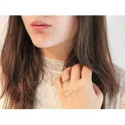 Fede Comoda Oro Rosa 3.5mm UNOAERRE foto indossata donna