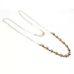 Collana a catena centro sfere tre colori