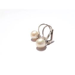 Classic Pearl Earrings 7.5mm white gold