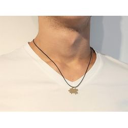 18kt yellow gold divisible puzzle pendant