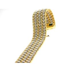 V-shaped braided bracelet Bicolor