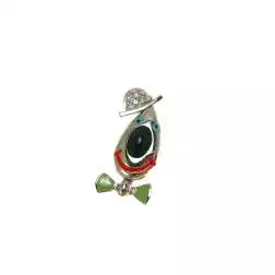 Clown Palmone Head Pendant with Green bow ties