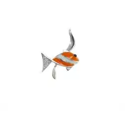 Orange Fish Pendant