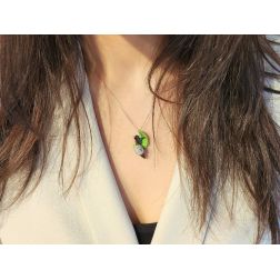 Photo of worn Snail on Leaf Pendant