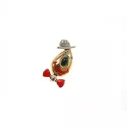 Clown Palmone Head Pendant with red bow ties