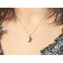 Ciondolo Piedino Oro Rosa