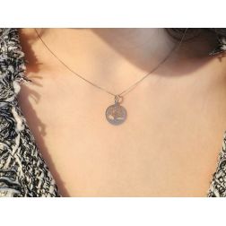 Ciondolo Albero Della Vita in Oro Bianco 18kt