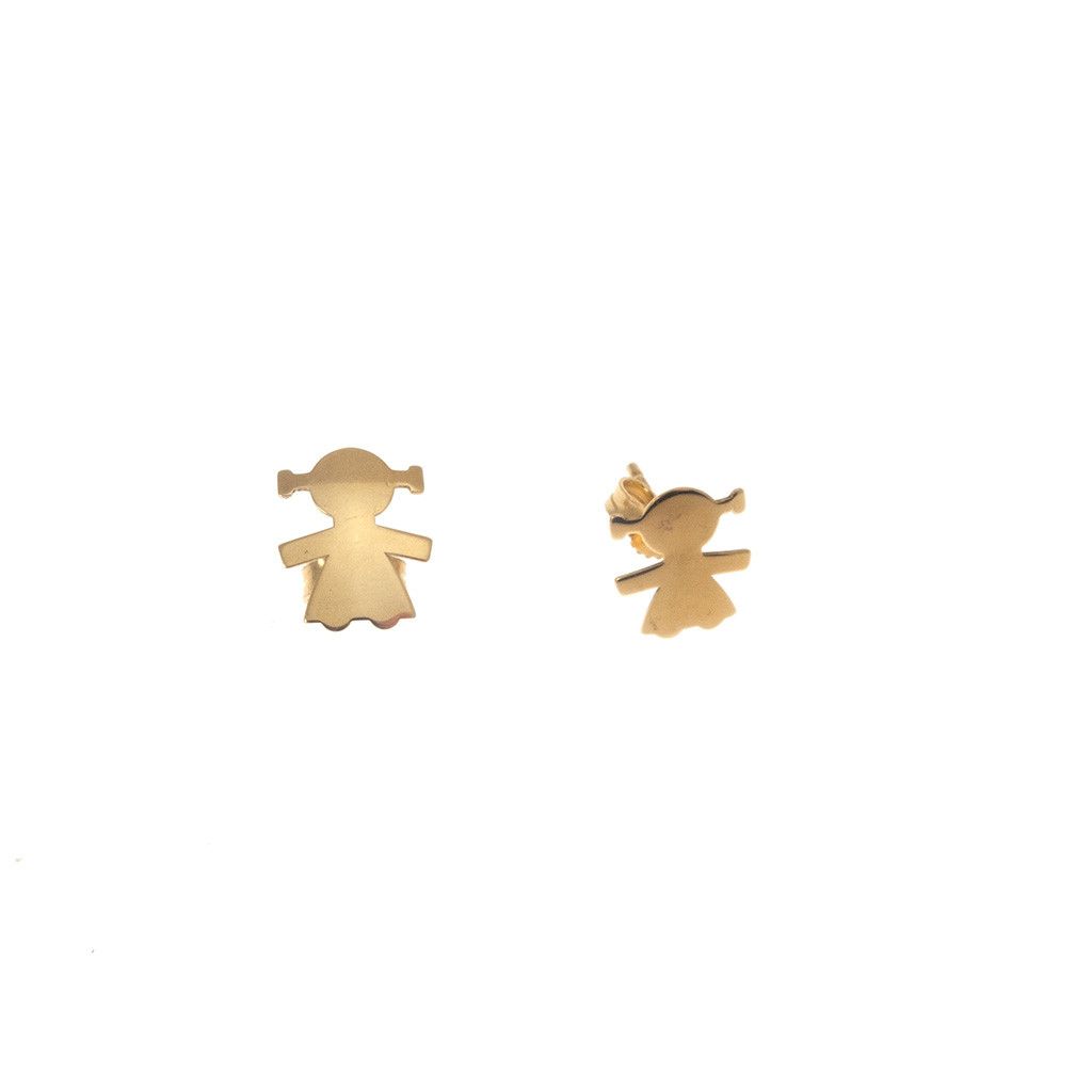 Orecchini bimba grande in oro giallo
