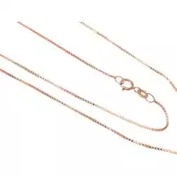 Girocollo Veneta 45cm 0,65mm in Oro Rosa