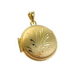 round photo holder charm
