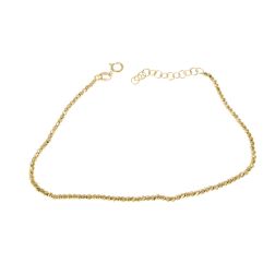 Bracciale sfere diamantate sfaccettate oro giallo 18kt