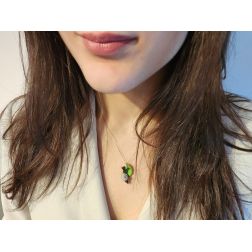 Photo of worn Snail on Leaf Pendant