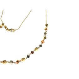Collana Girocollo Cubi 3 colori