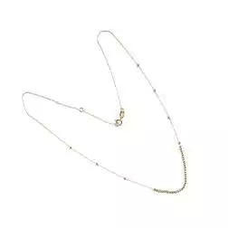 Collana 35 sfere lucide oro giallo