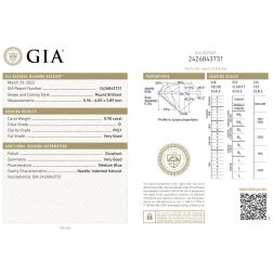 Diamante Certificato GIA 0.90 D VVS1