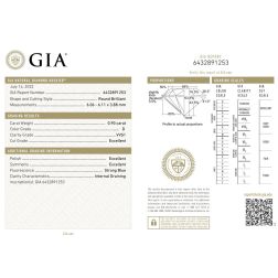 GIA Certified Diamond 0.90 D VVS1