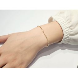 Bracciale sfere diamantate sfaccettate oro giallo 18kt