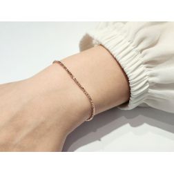 Faceted spheres bracelet 18kt rose gold