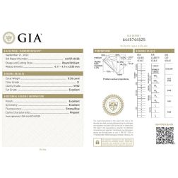 Diamante Certificato GIA 0.26 D VVS2