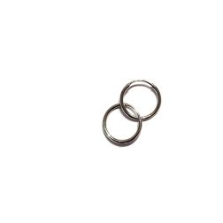 Boccole cerchi 1cm x 1mm in oro bianco