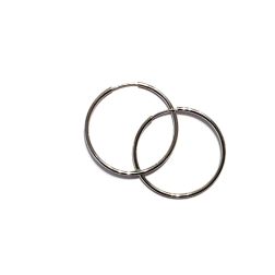 Boccole cerchi 1.95cm x 1mm in oro bianco