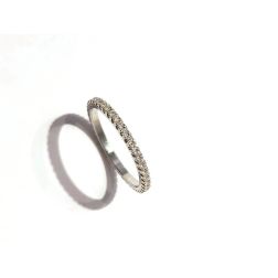 Eternity-type round 1.8mm italian size 15 veretta ring