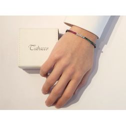 Bracciale Tennis Patriam 18,50cm x 3.20mm foto indossata