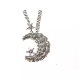 Collana Luna e Stella con Diamanti