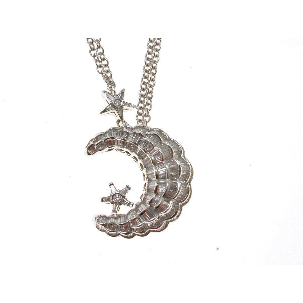 Collana Luna e Stella con Diamanti