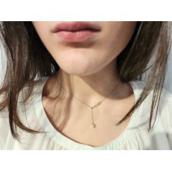 Collana regolabile con perla