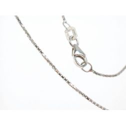 Necklace Veneta 42cm 1mm White Gold