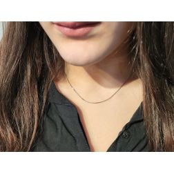 Necklace Veneta 40cm 1.1mm White Gold