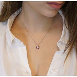 Collana Red stardust photo of worn