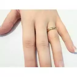Fede Passione 4.4mm Oro Giallo