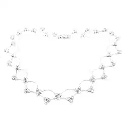 Collana multi-flower diamanti